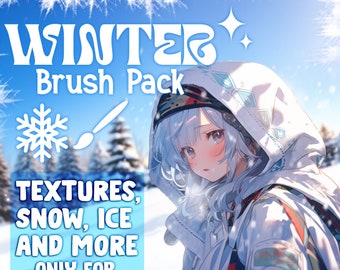 Winter brush pack for procreate, Procreate Christmas, Winter Procreate, Magic Procreate, Brush Set for iPad, Brush Pack