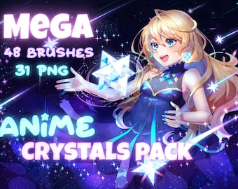 ¡Paquete de pinceles de cristal MEGA Anime!