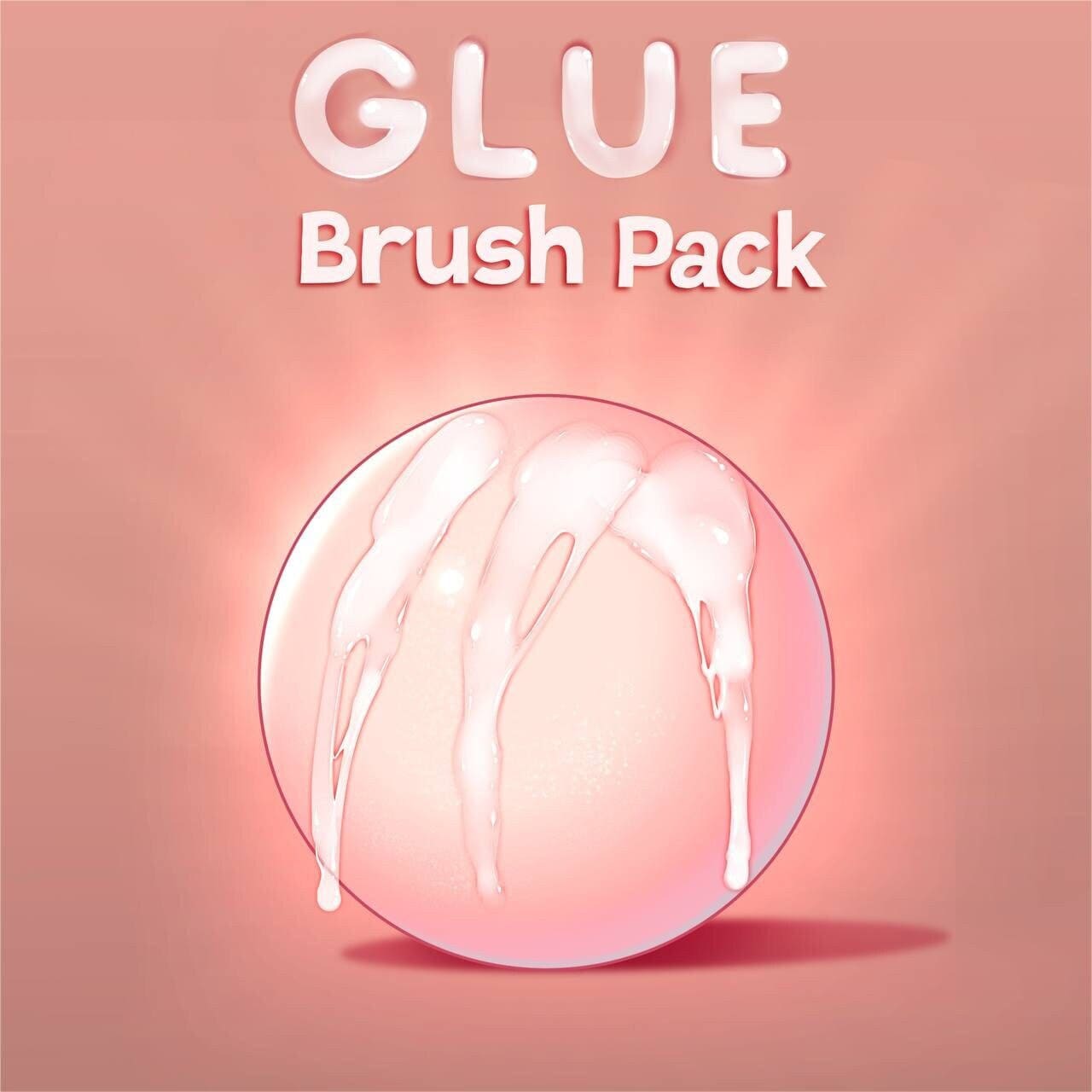 2Pack Nail Rhinestones Glue, Gel Rhinestone Glue for Nails with Brush& Pen  tip, Strong Adhesive Clear