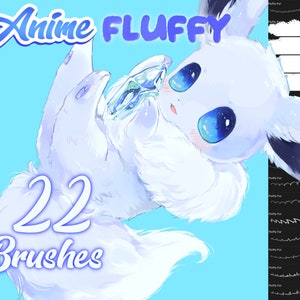 Fur and fluffy brush pack for procreate!