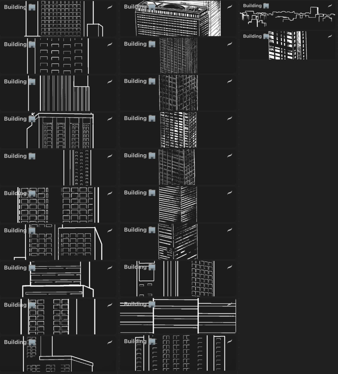 Anime Building Brush Pack for Procreate - Etsy