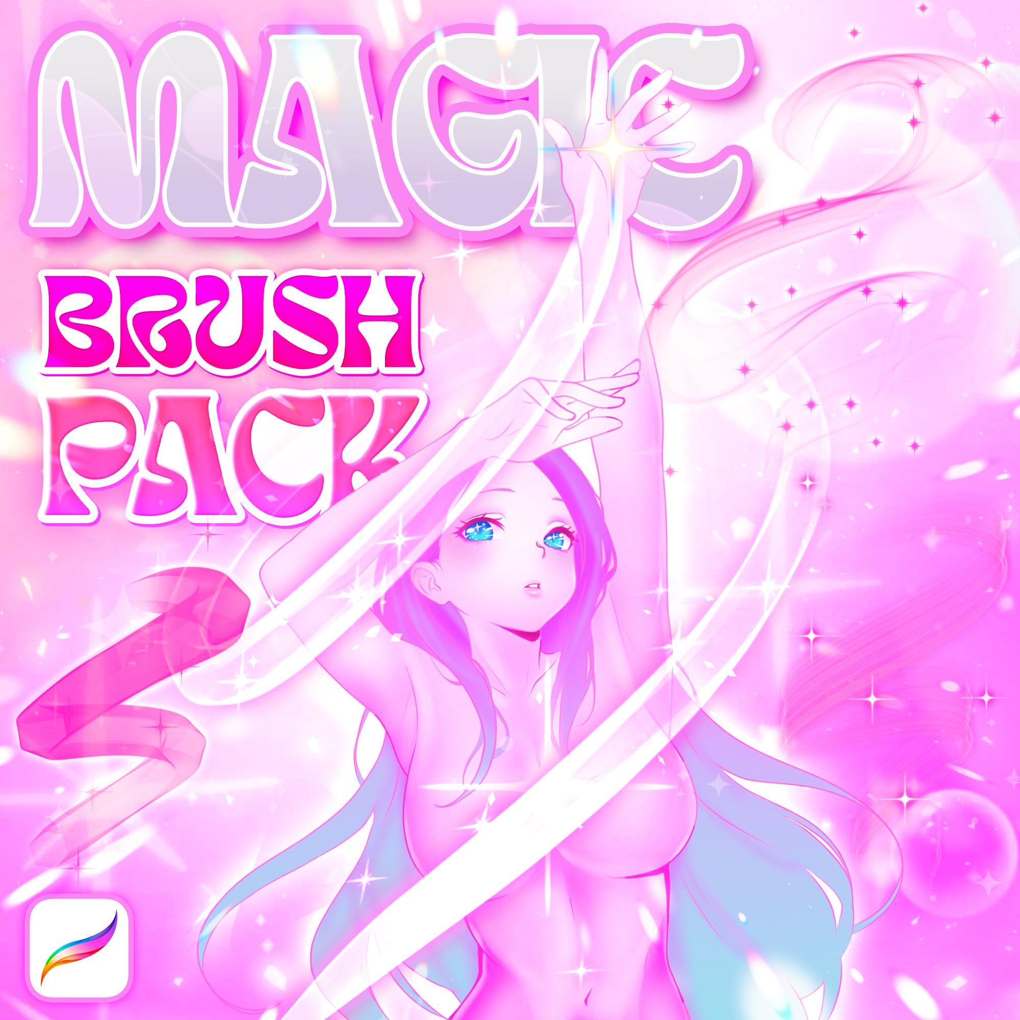 Magic Deco Brush Pack for Procreate – 20 Glitter Lettering & Decorative Brushes