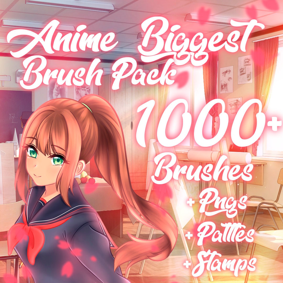 The Biggest Anime Brush Set for Procreate