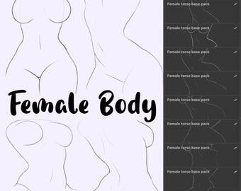 Female torso base pack for procreate!