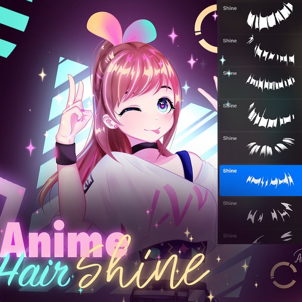 Anime Hair brush pack pour procréer!