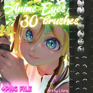 Anime eyes brushpack for procreate!