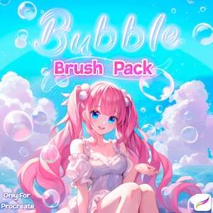 12 Bubbles Procreate Brushes, Bubble Cluster, Bubbles stamps for procreate, Soap bubble stamps, Procreate Bubble brush, Lettering Brush Pack