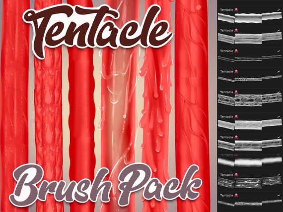 Anime Tentacle Brush Pack photo