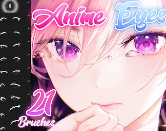 Anime eyes brush pack for procreate!