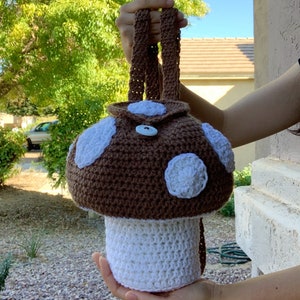 Crochet Mushroom Backpack