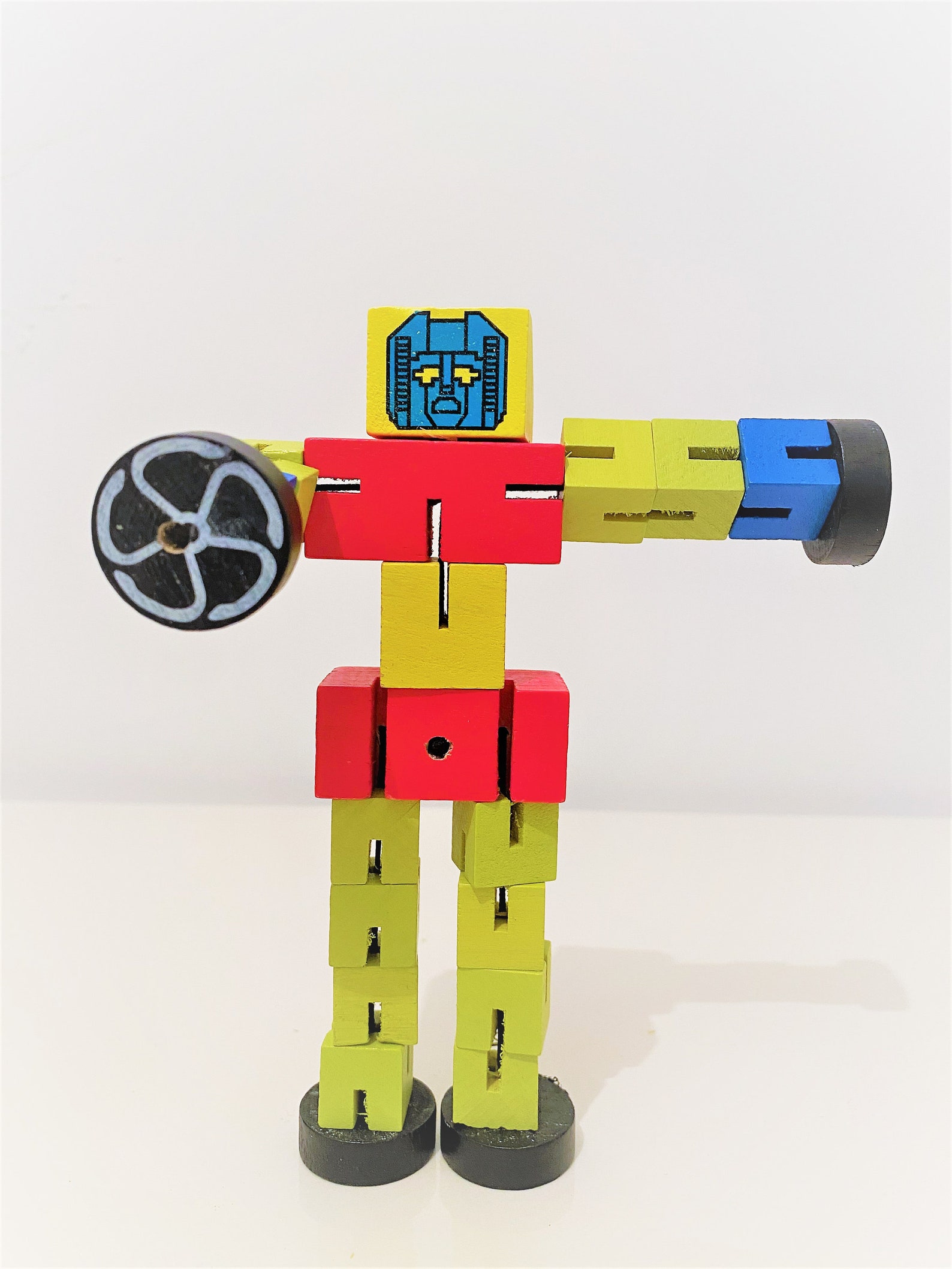 Wooden Robot Toy For Kids Children Educational Learning toy Etsy