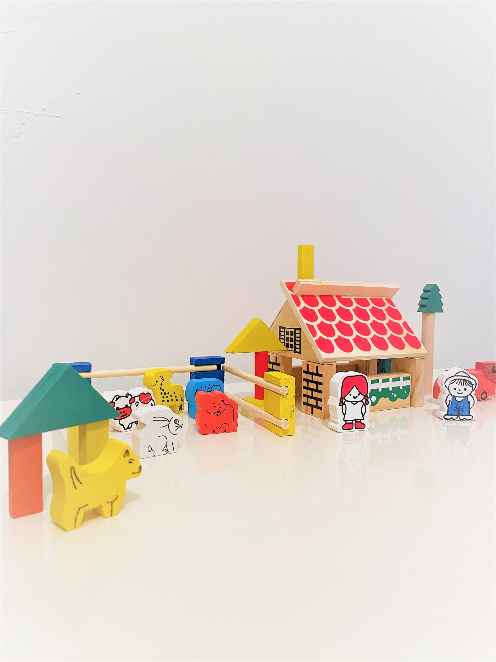Wooden Farm House Toy Wooden Play Set Wooden Toys Wooden Etsy