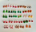 Christmas earrings collection, Christmas gift, Christmas kids gift, snowman earrings, Santa&#39;s earrings, gingerbreadman, elk earring