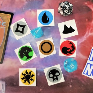 Mini Mana MTG-stickers