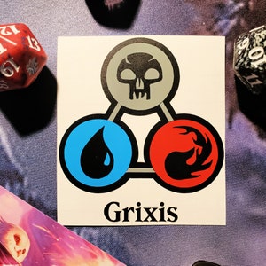 Grixis MTG Tri-Color Decal