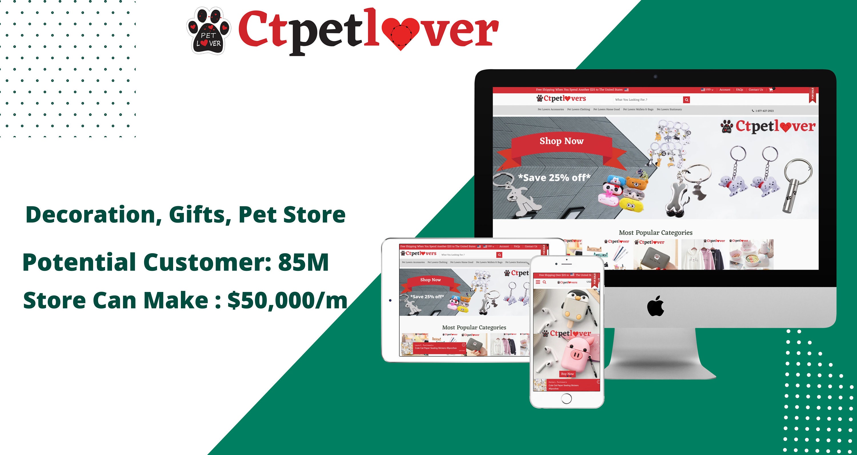 Best Dropshipping store Custom Build Readymade Etsy