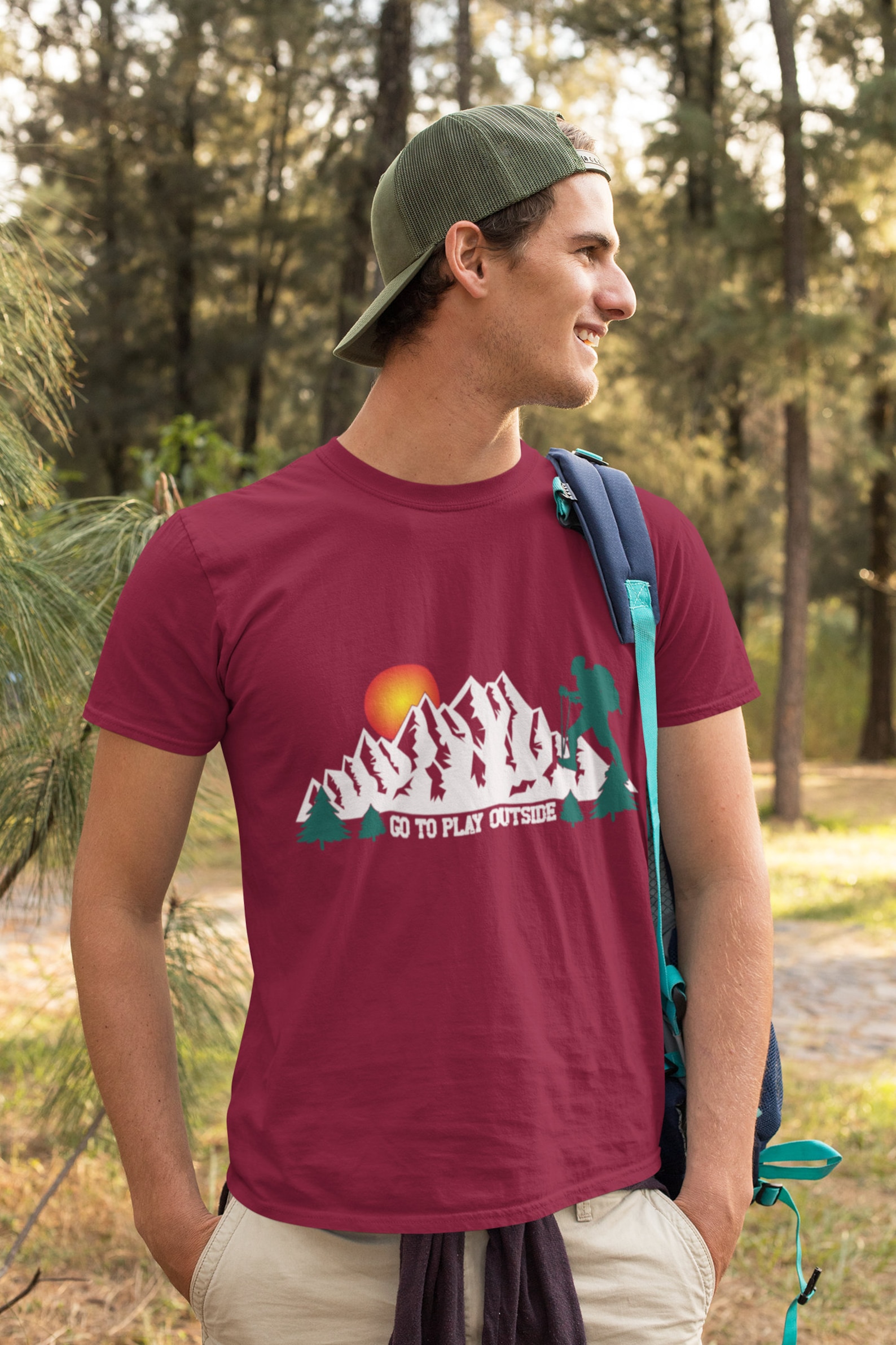 Hiking T-shirt design bundle print on demand bulk designs | Etsy