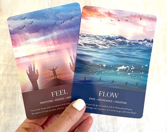 簡単なオラクルカード | レイキを注入した直感デッキ | 44枚のカード