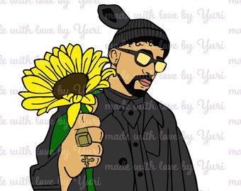 Free Free Bad Bunny Svg Sunflower 170 SVG PNG EPS DXF File