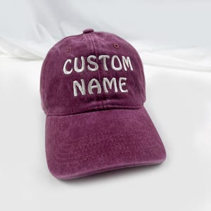 Custom Embroidered Hat, Personalized Hat, Custom Name Hat, Retro Baseball hat, Custom Unisex Baseball Hat, Dad Cap, Mama Hats