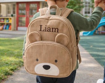 Personalized Embroidered Name Toddler Backpack, Cute Preschool Bag, Back to School Gift for Kid