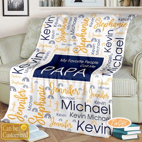 Personalized Papa Blanket My Favorite People Call Me Papa Blanket Gift for Papa Blanket for Papa Christmas Gift Customized Papa Birthday Etsy