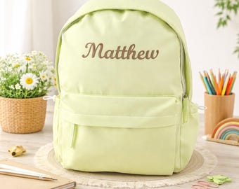 Embroidered Toddler Backpack, Custom Kids Bag, Personalized Children's Backpack, Back To School Gift