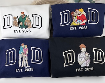 Personalisiertes Familienporträt-Sweatshirt für Frauen