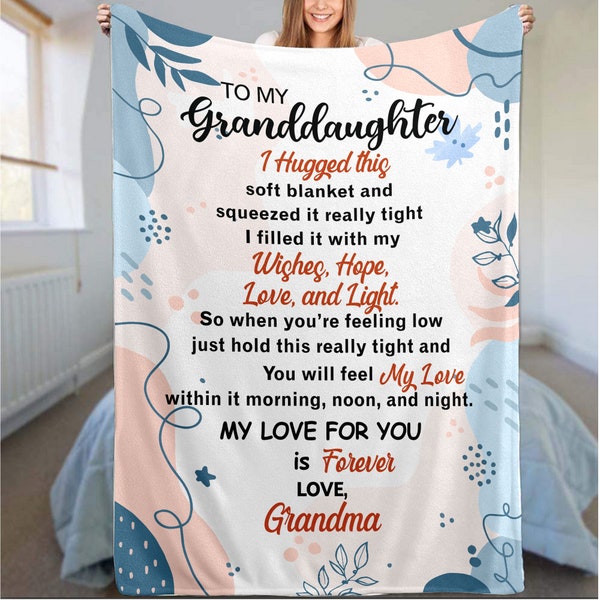 Blanket for Granddaughter From Grandma and Grandpa Etsy