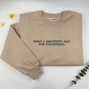 Custom Text Embroidered Sweatshirt, Personalized Crewneck Sweashirt, Custom Embroidery Design, Gift for Him for Her