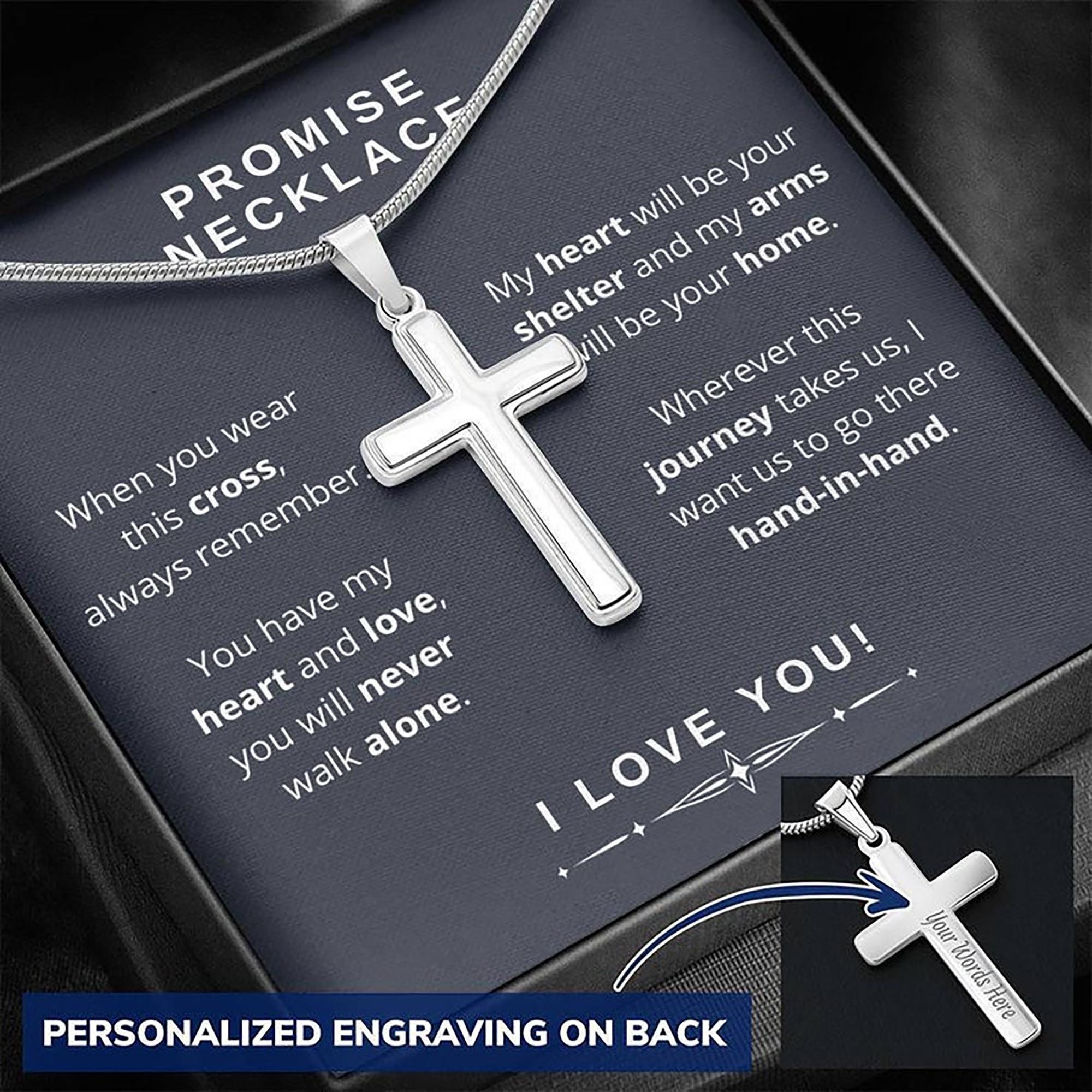 Promise Necklace for Him Valentine Day 