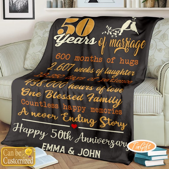 50th Anniversary Gift for Parent 50th Wedding Anniversary Gift