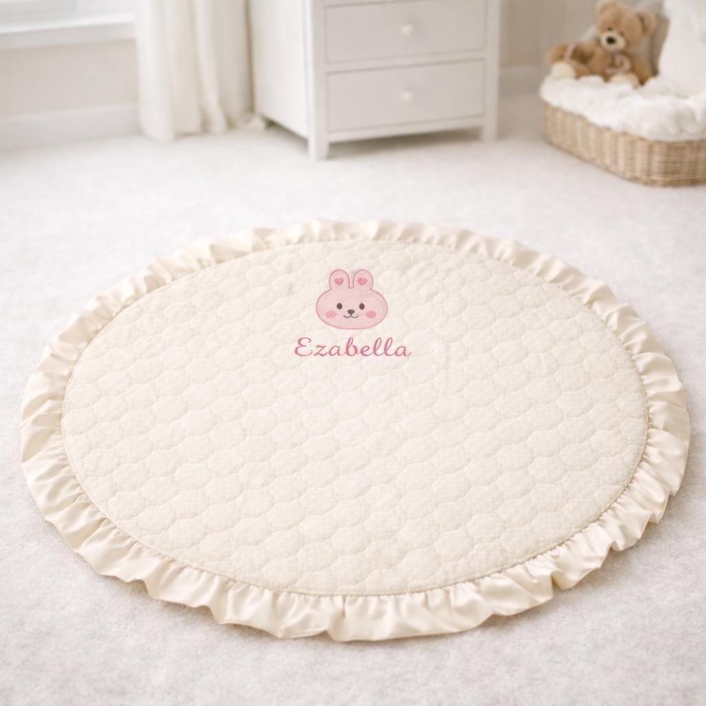 Play Mat Custom Personalized Baby Play Mat, Custom Embroidered Baby Rug, Nursery Floor ...