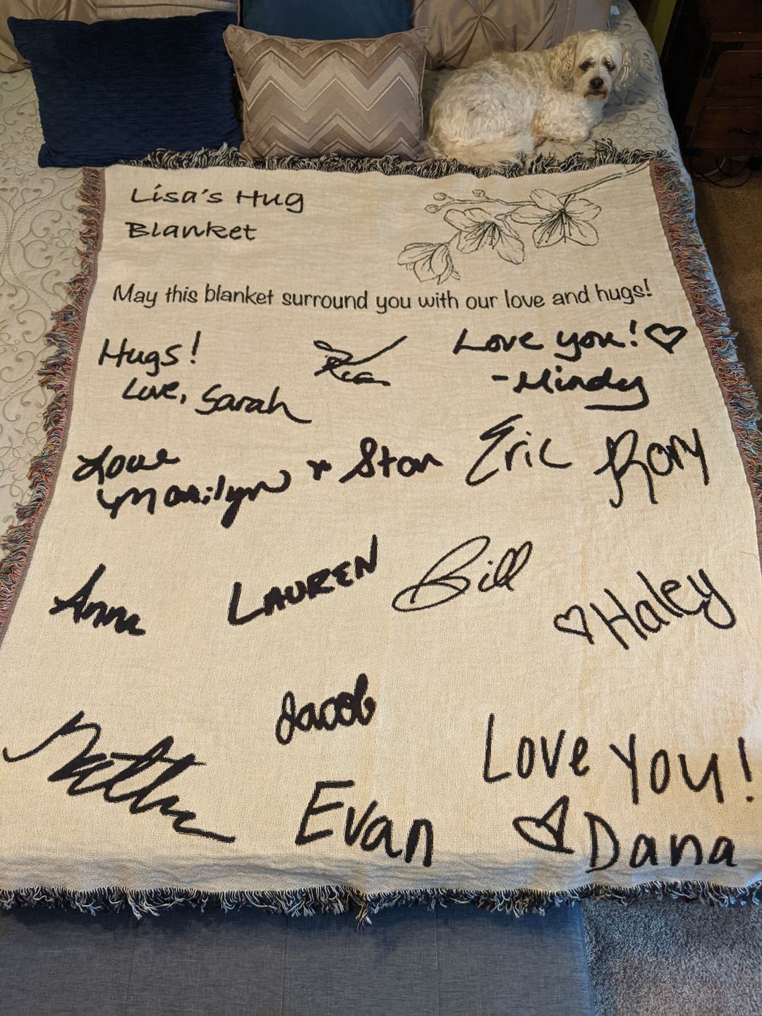 Personalized Letters Blanket Personalized Writing Blanket Etsy