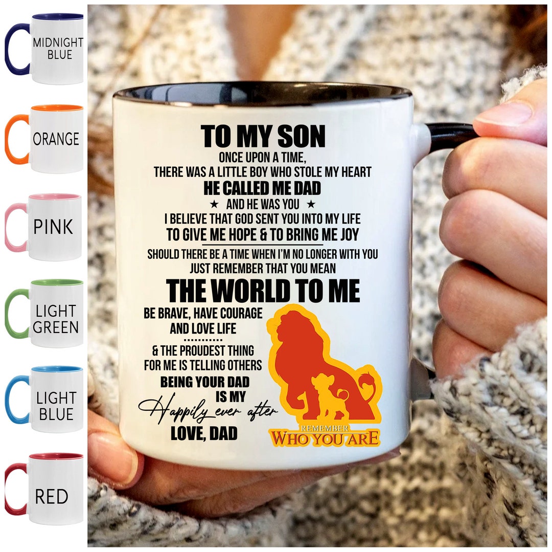 To My Son Mug From Dad, Personalized Son Mug, Gift Mug for Son, 11oz Ceramic Mug, Coffee Cup for ...