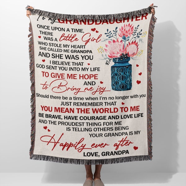 Blanket for Granddaughter From Grandma and Grandpa Etsy