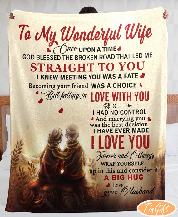 To My Wife Blanket, Anniversary Gift for Wife, Birthday Gifts for Wife,  Blanket for Wife, Christmas Gift for Wife 