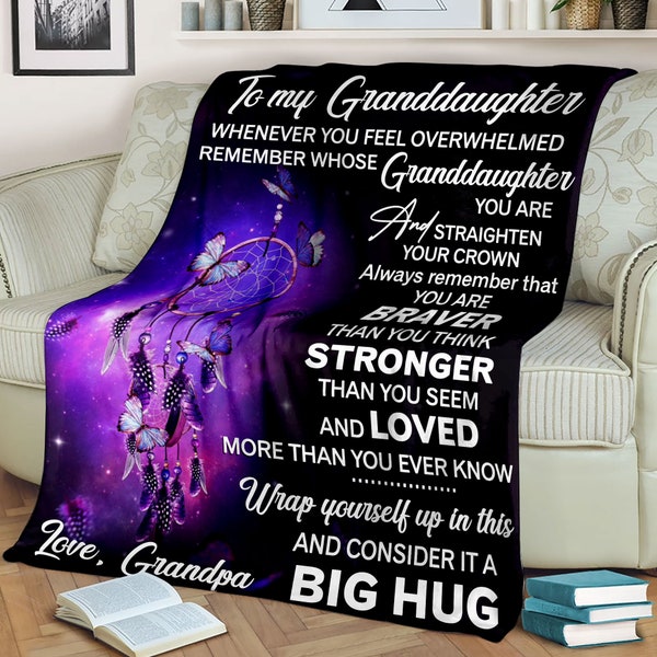 Blanket for Granddaughter From Grandma and Grandpa Etsy