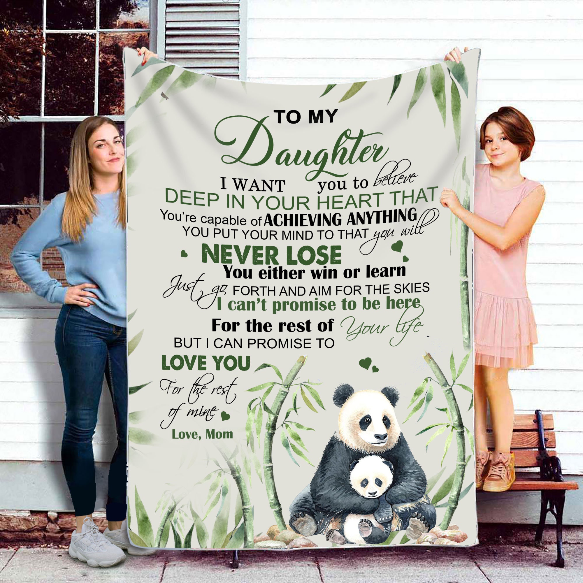 Mom to Daughter Blanket Etsy Canada