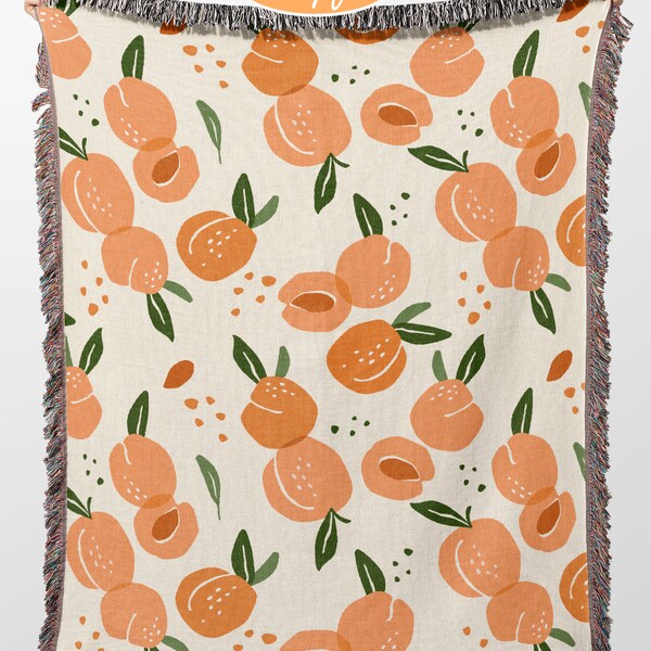 Peach Throw Etsy