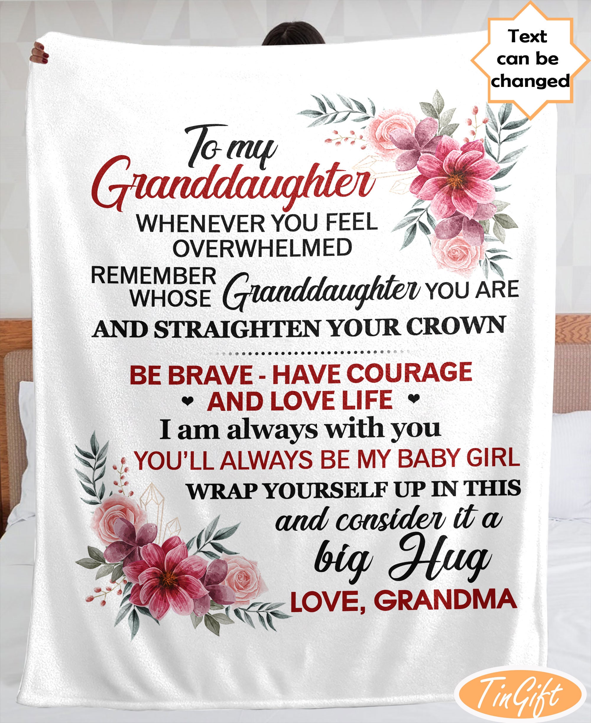 Granddaughter blanket gift for granddaughter birthday gift - Etsy 日本