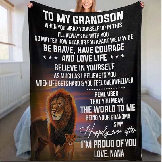 Grandson blanket from nana hotsell