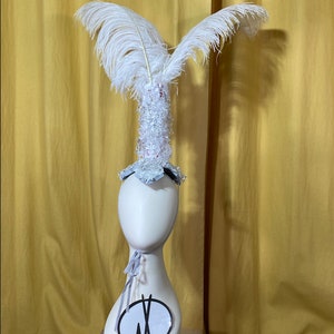 Feather Burlesque Vintage Headpiece Bridal Showgirl Headpiece