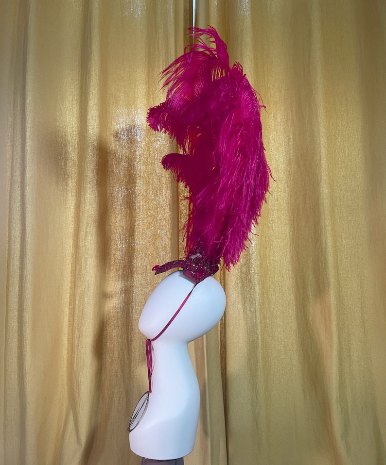 Feather Burlesque Vintage Headpiece Bridal Showgirl Etsy