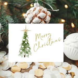 Christmas Printable Card, Instant Download, Holiday Cards, Greeting Card, Christmas Greeting Card, Christmas Tree Card, Printable Cards