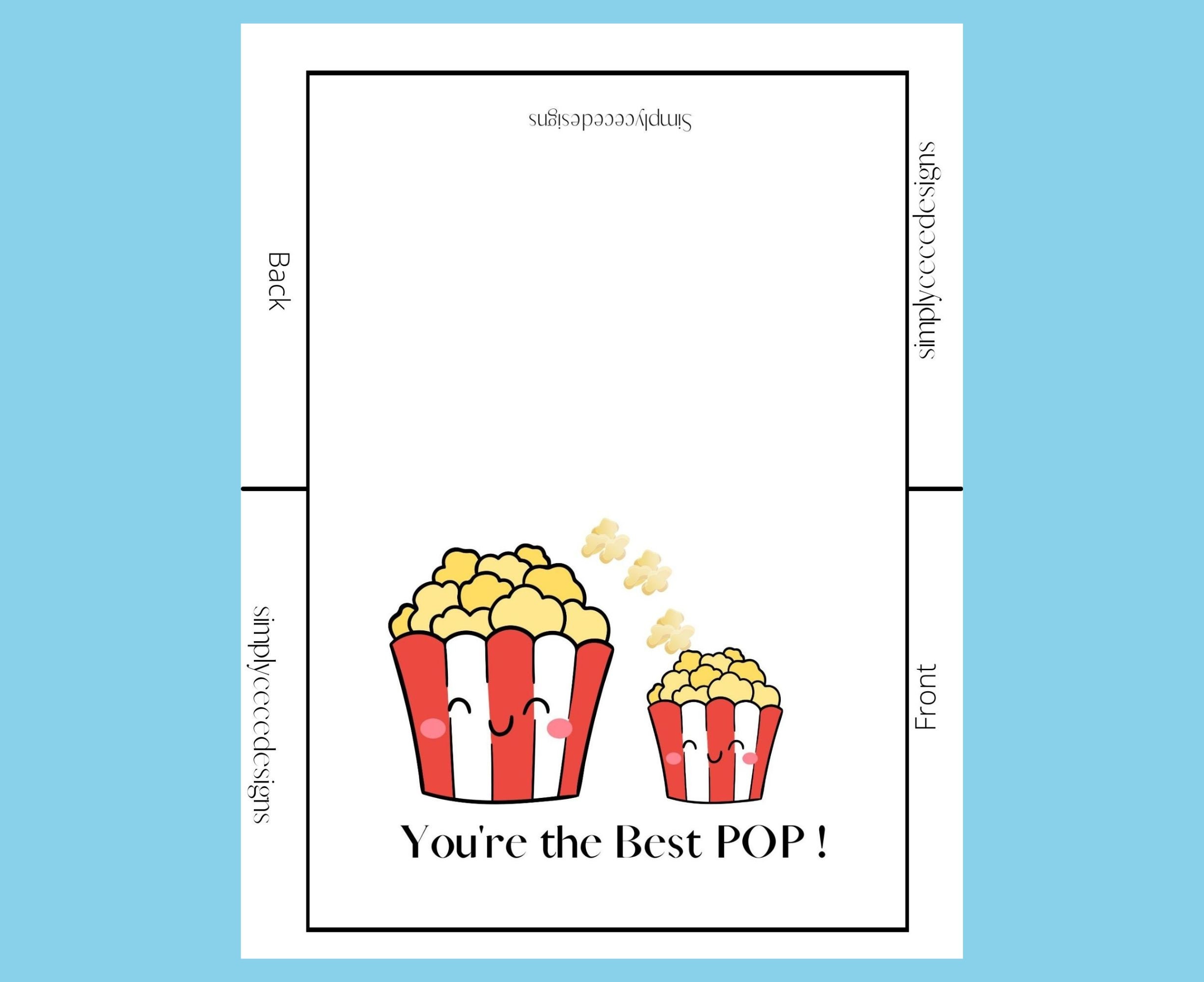 Father's Day Printable Greeting Card | Instant Download | Happy Father ...