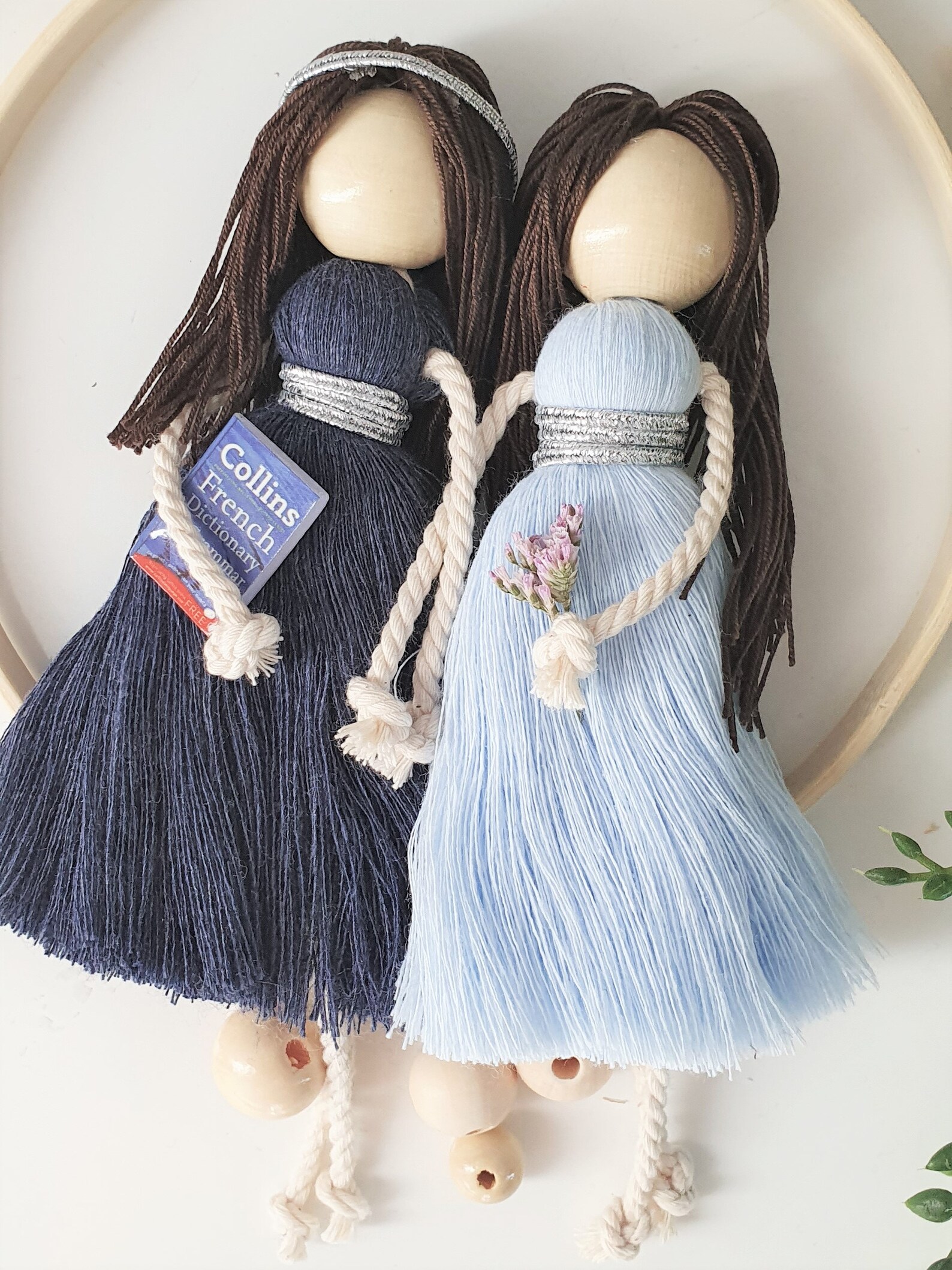 Hanging doll macrame doll family doll girlfriends | Etsy