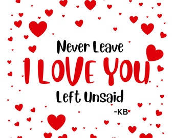 Never Leave I Love You Left Unsaid song lyric Kane Brown PNG sublimantion