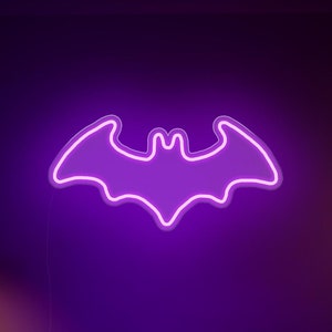 Bat - Led Neon Sign, Wall Decor, Wall Sign, Wall Sign, Neon Lights - Etsy