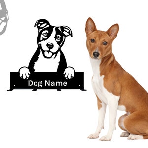 personalized BASENJIS dog rack, metal custom leash rack, dog name decoration, gift for doglover